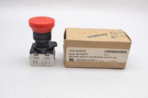 NEW OMRON EB-P02PTC RED 600V-AC 10A AMP PUSHBUTTON D427646
