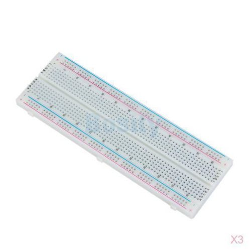 3x 830 tiepoint solderless breadboard prototype test board for sale