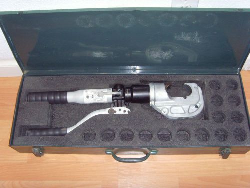 Greenlee hk1240 12-ton manual hydraulic crimping burndy tool for sale