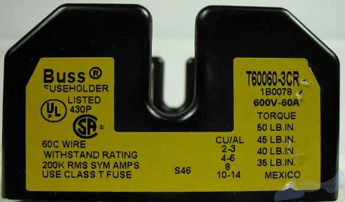 Buss T60060-3CR Fuseholder 600V 60A