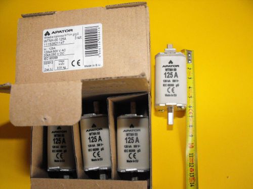 APATOR FUSE 125A.WTNH 00.NEW.500V.120KA.