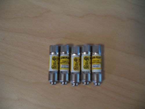 5 NEW Bussmann LP-CC-1/2 1/2A fuse fits ATQR1/2