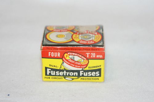 2 VINTAGE FUSETRON FUSES - T 20 amp