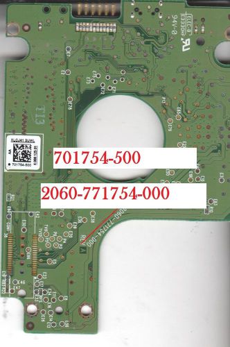 Wd 250gb wd2500bmvv-11sxzs1, 701754-700 01pd10 , 2060-771754-000, usb 2.5 pcb+fw for sale