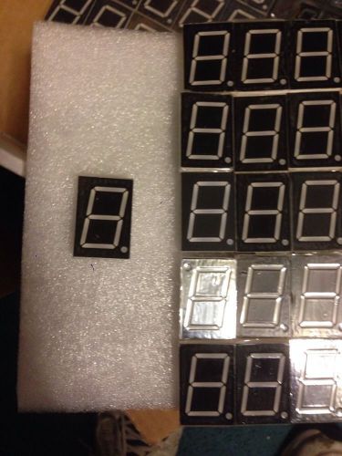 7 segment led display 1&#034; high green, 25mm high for sale