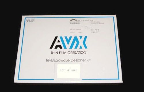 AVX Thin Film Operation RF/Microwave Design Kit (ACCU-P402KIT01) Type 1300