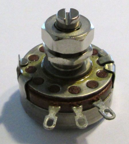 500K OHM 2 WATT POTENTIOMETER  1 PC  ALLEN-BRADLEY TYPE J  LOCKING  1 PCS.  NOS