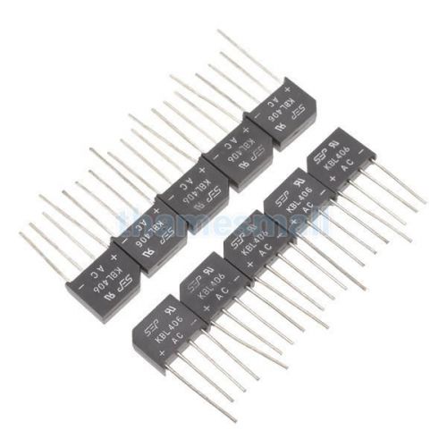 10pcs kbl406 kbl-406 bridge rectifier max.prv 800v high quality for sale