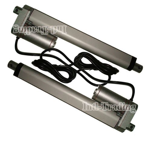 2pcs 350mm 14&#034; linear actuator stroke 330 pound max lift 5.7mm/s 12volt dc motor for sale