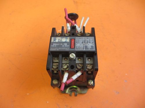 Allen bradley #700n400a1 110v 50hz ac relay w/ 120v coil (lot of 4) for sale