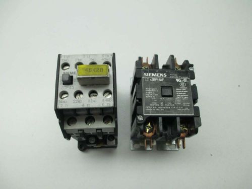 LOT 2 SIEMENS ASSORTED 42BF15AF 3TF43 120V-AC CONTACTOR D394727