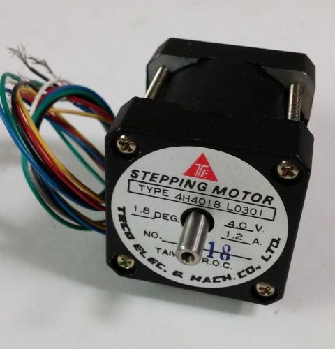 Teco Elec. and Mach. Unipolar, high torque, Stepping motor 4V 1.2A, 4H4018 L0301