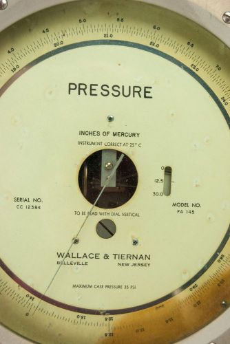 WALLACE &amp; TIERNAN FA 145 BAROMETRIC PRESSURE GAUGE