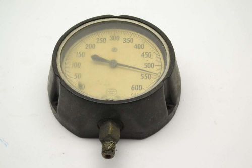 ACCO 2473-0 HELICOID VACUUM GAGE 0-600PSI 5 IN 1/4 IN NPT PRESSURE GAUGE B396073