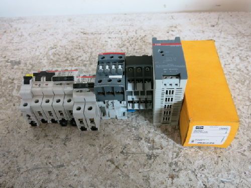 HUBBELL CS6365C LOCKING PLUG &amp; 7 ABB COMPONENTS, CP-E 12/2.5, TA25 DU