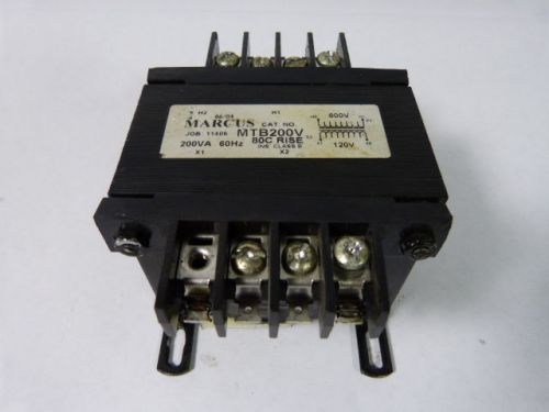 Marcus MTB200V Transformer 600 Pri. 120V Sec. ! WOW !