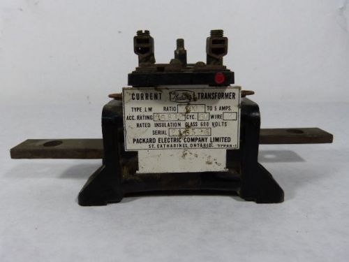 Packard 17965-1 Type LM Current Transformer 400:5A 60Hz 600V ! WOW !