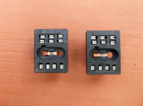 Lot of 2 potter &amp; brumfield 27e125 relay socket 10-pin for sale
