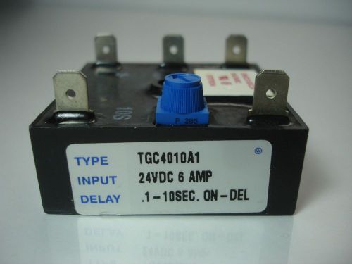 Airotronics tgc4010a1 cube timer/relay 24v dc 6a 1-10 sec. on-del for sale