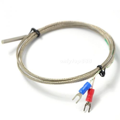 K Type Thermocouple Temperature Sensors Telfon Tube fr Acid and Alkaline 1m OT8P