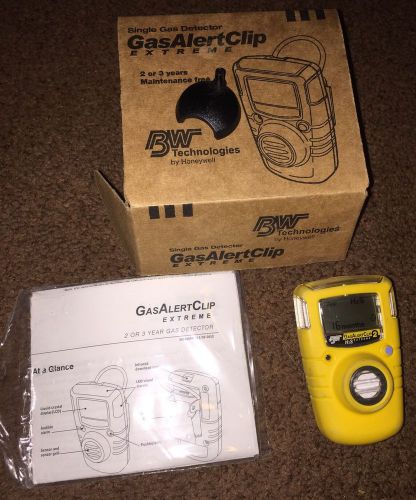 BW Technologies GA24XT-H Gas Alert Clip Extreme H2S Detector Honeywell 16 months