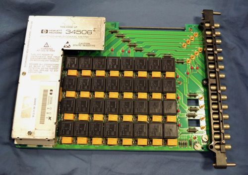 Hewlett Packard 34507 34507A 34507B 32 Channel Mercury Wetted Relay Multiplexer