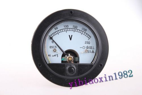 1pcs DC 250V High Quality Round Analog Volt Panel Meter