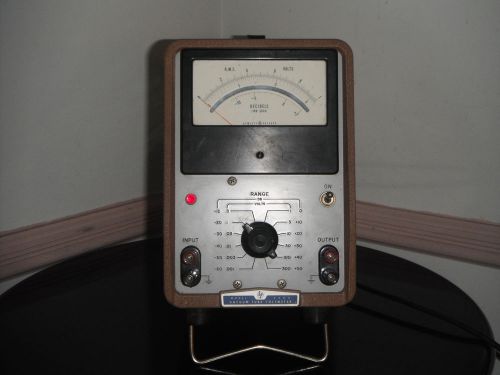 Vintage hewlett packard vacuum tube voltmeter model 400h hp made in u.s.a. for sale