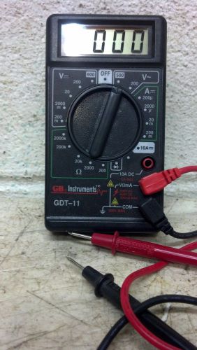 Gardner Bender Digital Multimeter GDT-11 With Instruction Manual