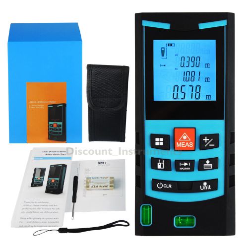 Handheld Laser Pointer 80m Distance Meter Area Volume Measurer w/ 20 Data Memory