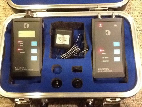 KD OPTICS Optical Power Meter AND Dual LED Power Source Models PM23 &amp; LS 20ST