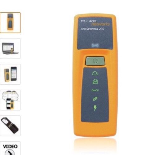 NEW Fluke Networks LSPRNTR-200 LinkSprinter 200 Network Tester with WiFi