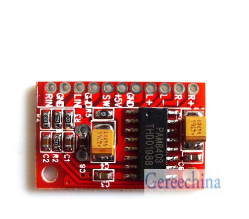 10pcs digital power amplifier board usb power supply5v 3w + 3w dc amp module for sale