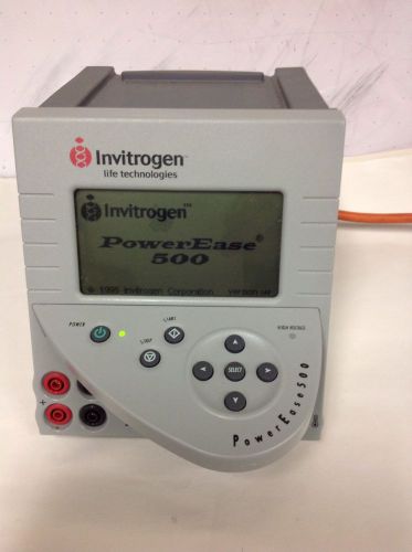 Invitrogen Life Technologies Power Ease 500 Programmable Power Supply GUARANTEED