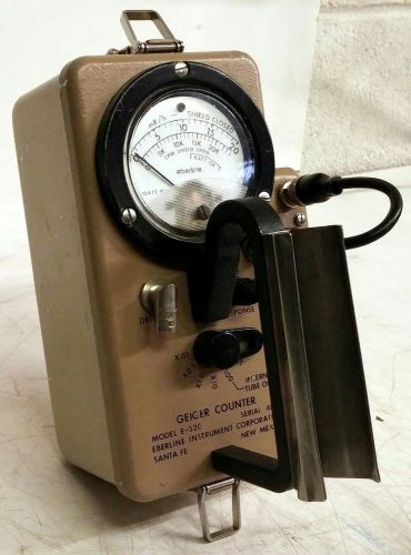 EBERLINE E-520 GEIGER COUNTER W/SK-1 SPEAKER