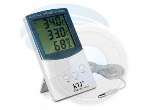 LCD Indoor Outdoor Digital Thermometer Hygrometer