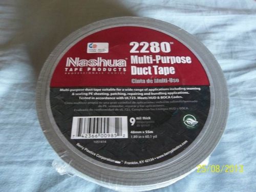 NEW  !!!!  Nashua 2280 Multi-Purpose Duct Tape 48mm x 55M ~ SILVER ~ New!