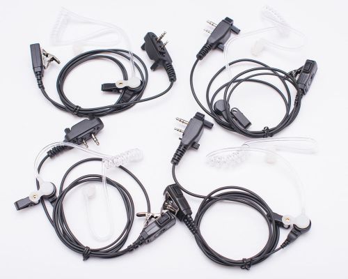 4 pcs FBI Style Headset for ICOM IC-F3011/F4011/F4021/F3062/F4062/T42A/T42E/T22E