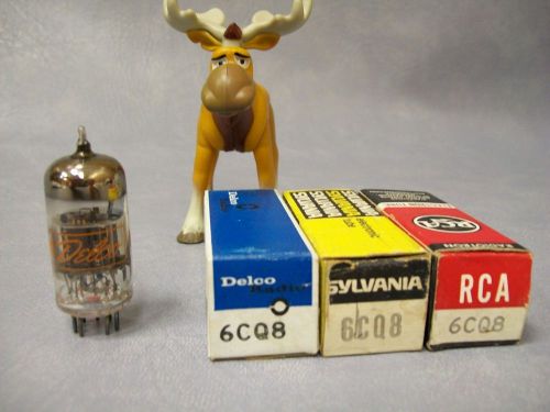 6CQ8 Vacuum Tubes  Lot of 3  Delco / RCA / Sylvania