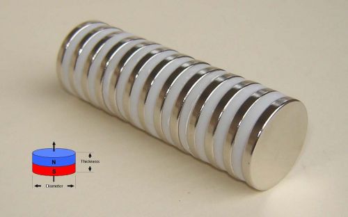 24 pcs of  neodymium disc magnets 3/4&#034;dia x 1/8&#034; for sale