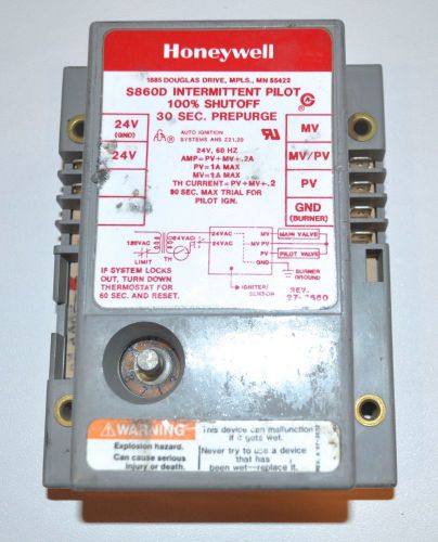 Honeywell - S860D - Intermittent Pilot 100% Shutoff - 30 Second Prepurge