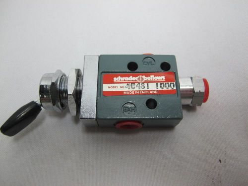 1ea NEW  3-WAY POPPET PNEUMATIC VALVE 40431-1000 150-PSI 1/8&#034;