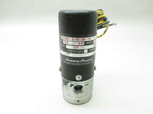 HUMPHREY 250E1-3-10-20-36 120V-AC 1/4 IN NPT SOLENOID VALVE D441764