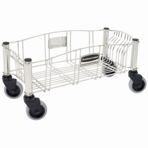 Rubbermaid Slim Jim Stainless Steel Dolly, 120 lb. Capacity (RCP 3553 STL)