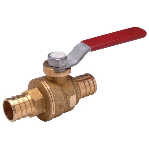 1. zurn pex questpex qicksert qqbv33gx brass ball valve 1/2 in barb (box x  10) for sale