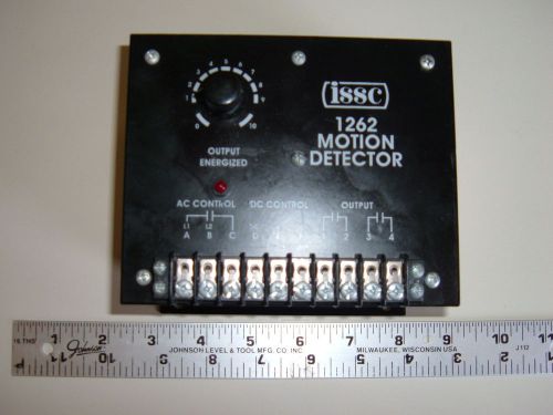 ISSC 1262-1-L-C-B1 MOTION DETECTOR .02-.5 SECONDS 115 VAC 50/60 HZ 5W ( NEW )