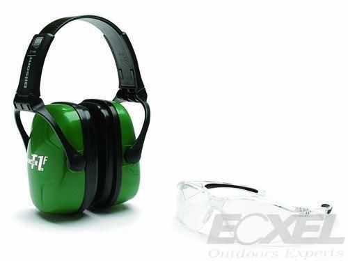 Howard Leight #R-01761 Adult Shooting Combo, Earmuffs + Glasses, Green