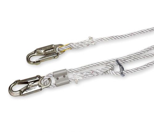 MILLER BY HONEYWELL 203RLS-8/6FTWH Restraint Lanyard, 6 ft., 310 lb., Rope