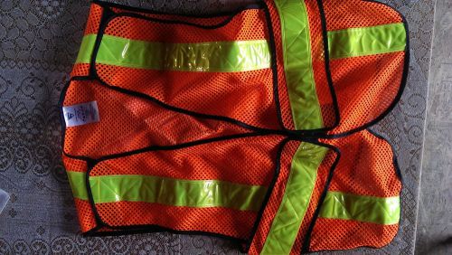 WORKHORSE BRAND HI VIZ TRAFFIC VEST 8 POINT TEAR AWAY