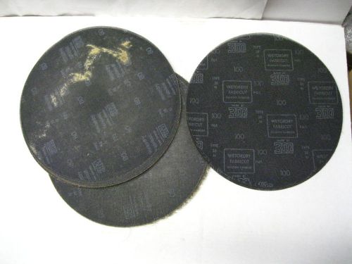 42 scotch - mesh disc 3m 16&#034; 80 grit   &amp;  8 disc 15&#034; 100 grit no hole sandpaper for sale